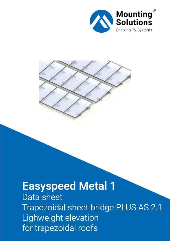 MoSo Easyspeed Metal 1 Data sheet trapezoidal sheet metal bridge PLUS AS 2.1 lightweight elevation trapezoidal roof