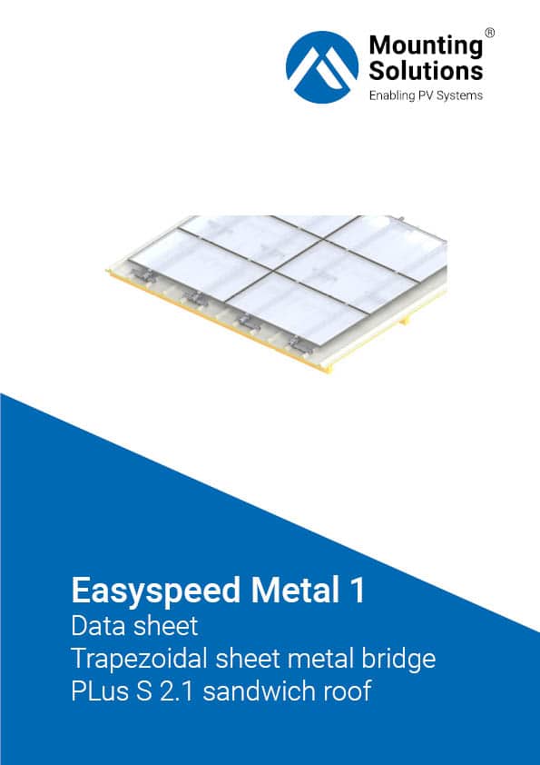 MoSo Easyspeed Metal 1 Data sheet trapezoidal sheet metal bridge PLUS S 2.1 sandwich roof