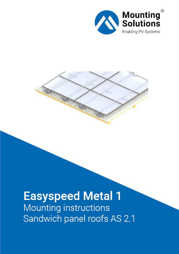 MoSo Easyspeed Metal 1 Mounting instruction sandwich panel roofs