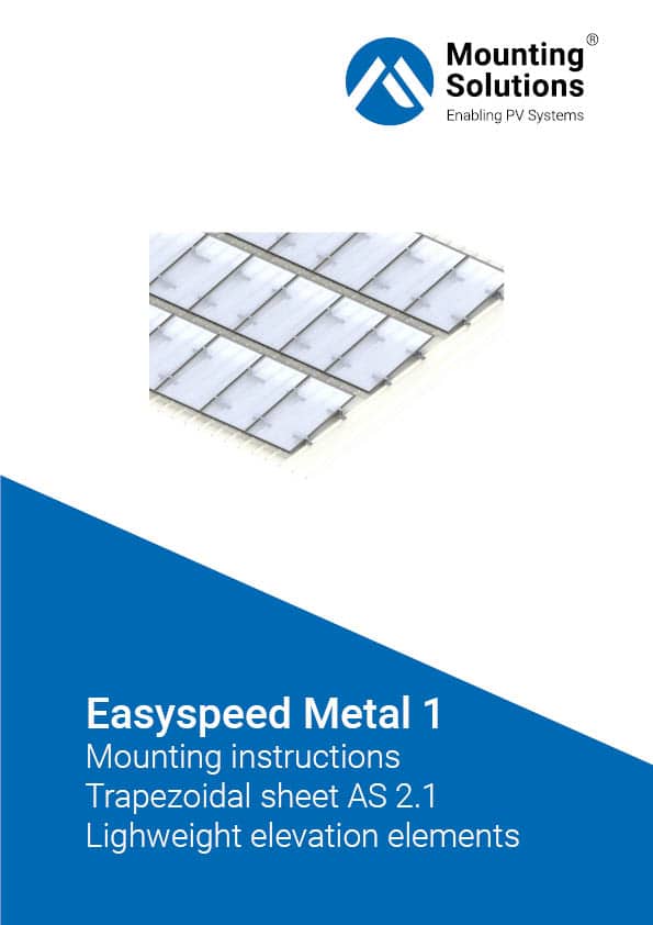 MoSo Easyspeed Metal 1 Mounting instruction trapezoidal sheet AS 2.1 lightweight elevations elements