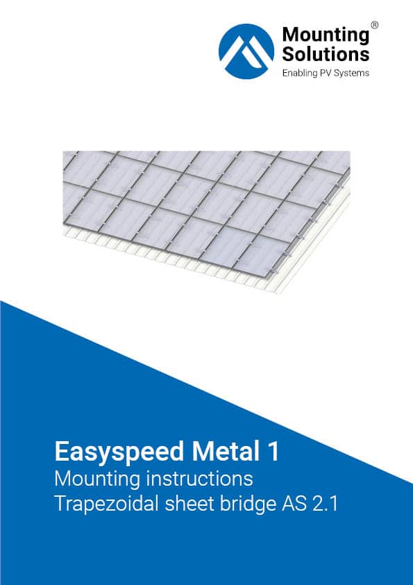 MoSo Easyspeed Metal 1 Mounting instruction trapezoidal sheet bridge AS 2.1